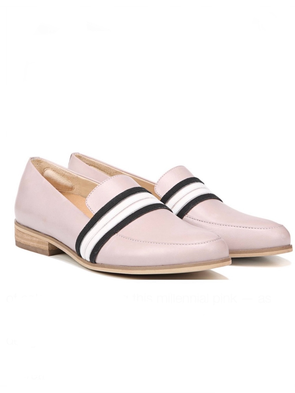 Dr Scholls Original Collection Everett Band Loafers Size 6 Millennial Pink NWOT
